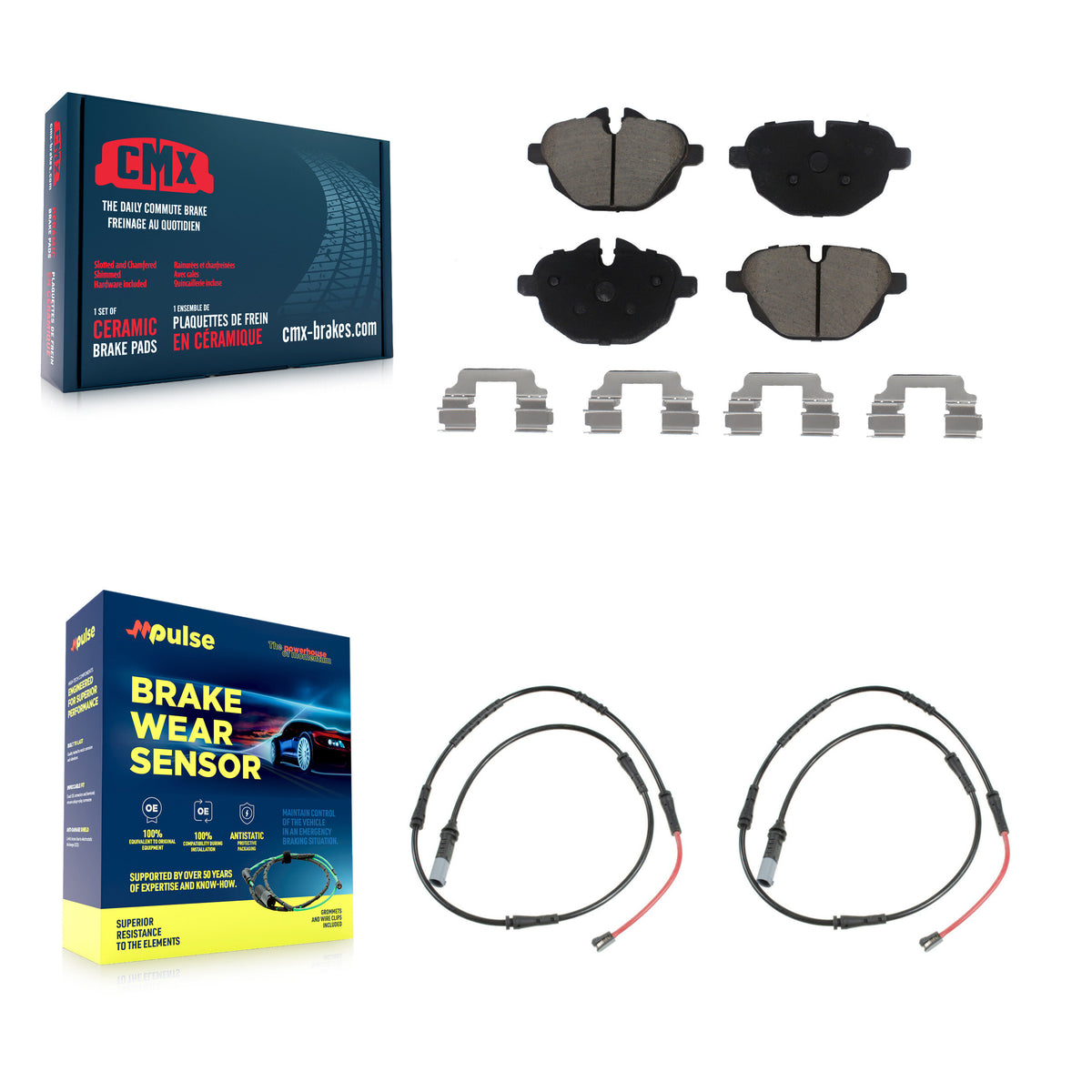 Rear Ceramic Disc Brake Pads And Wear Sensors Kit For BMW 528i xDrive 535d KCW-101413