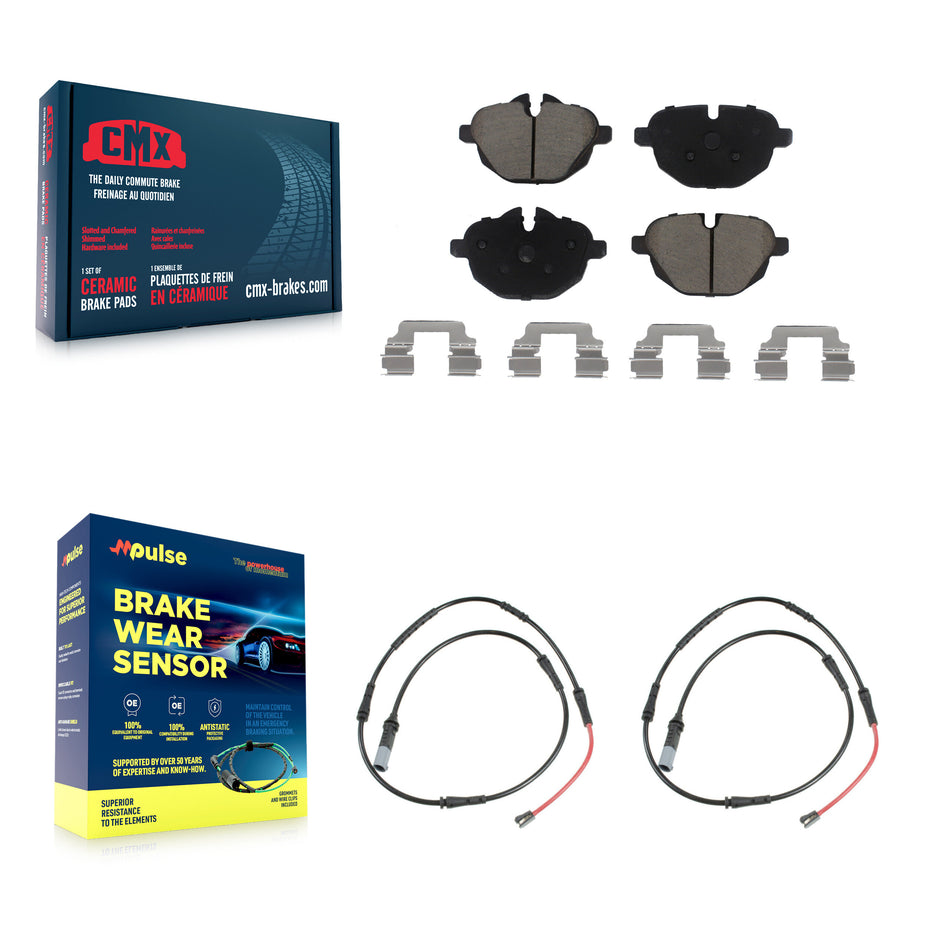 Rear Ceramic Disc Brake Pads And Wear Sensors Kit For BMW 528i xDrive 535d KCW-101413