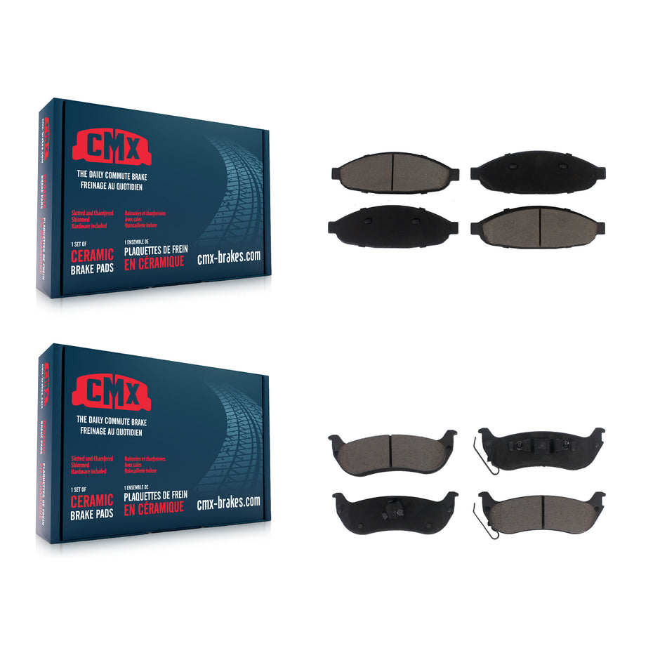 Front Rear Ceramic Brake Pads Kit For 2004-2008 Chrysler Pacifica KCX-100006