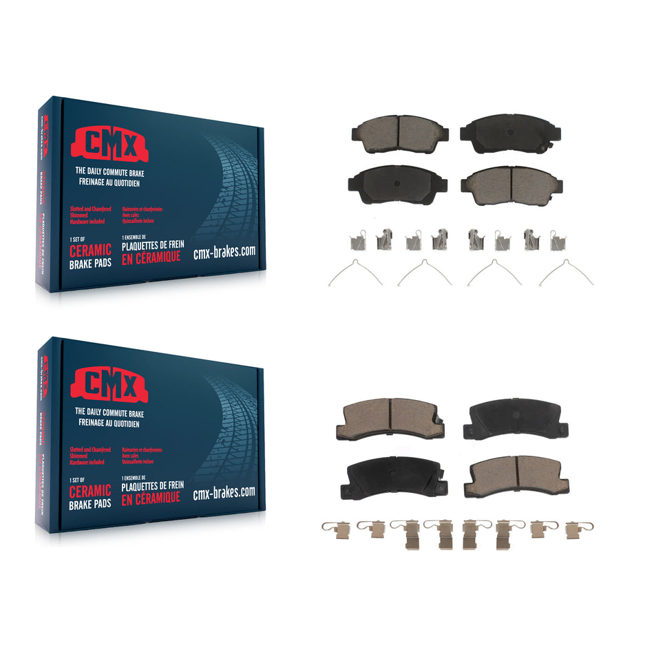 Front Rear Ceramic Brake Pads Kit For Toyota Camry Celica KCX-100021