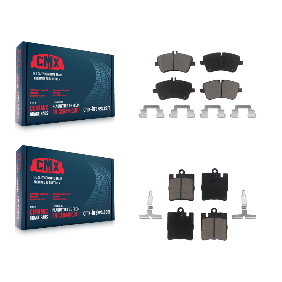 Front Rear Ceramic Brake Pads Kit For Mercedes-Benz C240 CLK350 C320 C280 CLK320 C350 KCX-100046