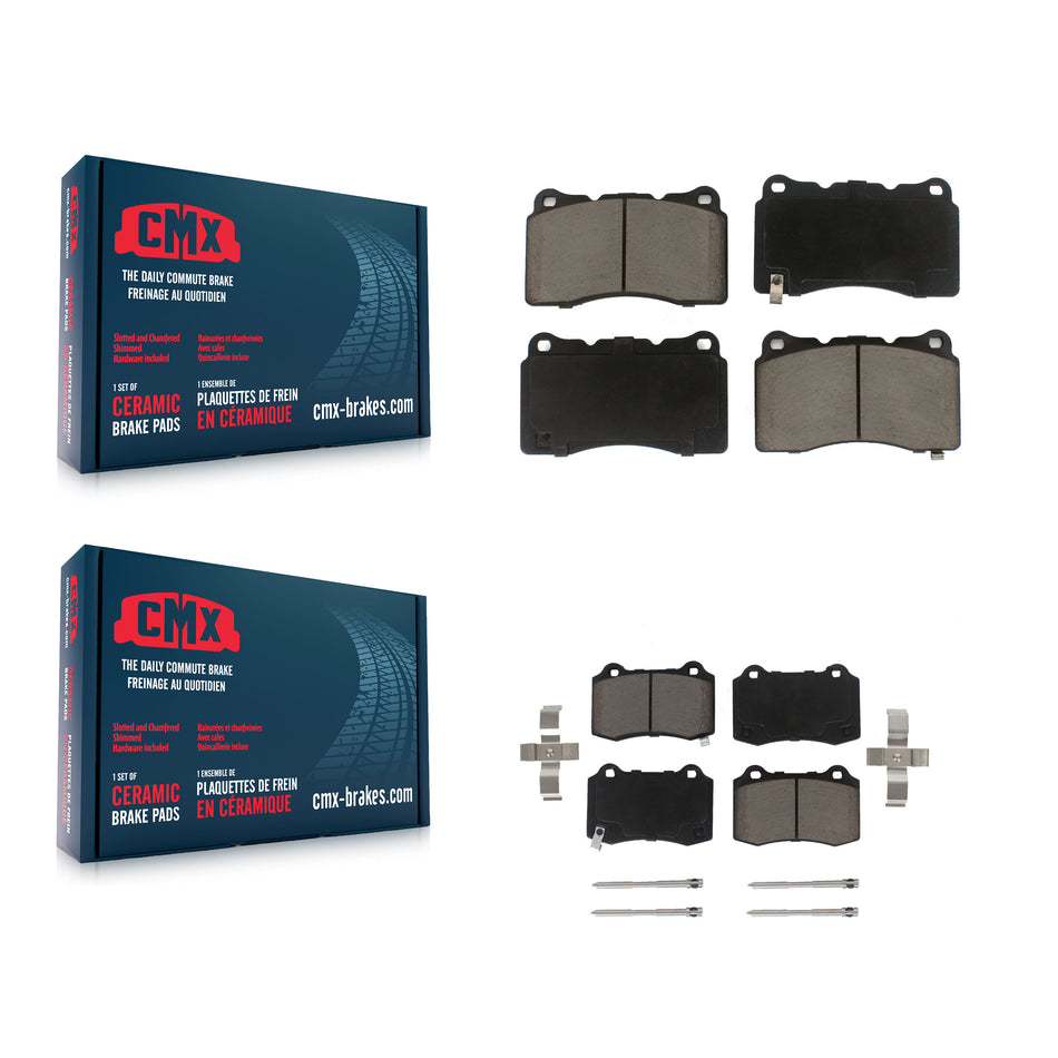Front Rear Ceramic Brake Pads Kit For Tesla S Hyundai Genesis Coupe KCX-100117