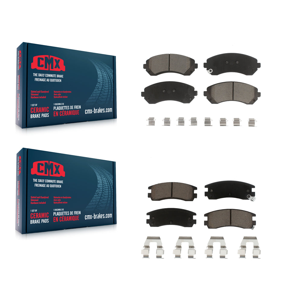 Front Rear Ceramic Brake Pads Kit For Buick Rendezvous Chevrolet Venture Pontiac Montana Aztek Oldsmobile Silhouette KCX-100123