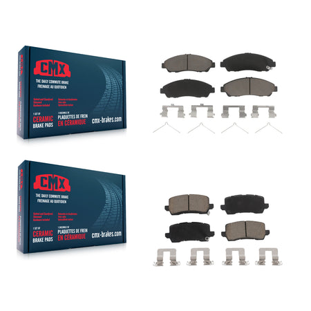 Front Rear Ceramic Brake Pads Kit For 2014-2020 Acura RLX Sport Hybrid SH-AWD KCX-100133