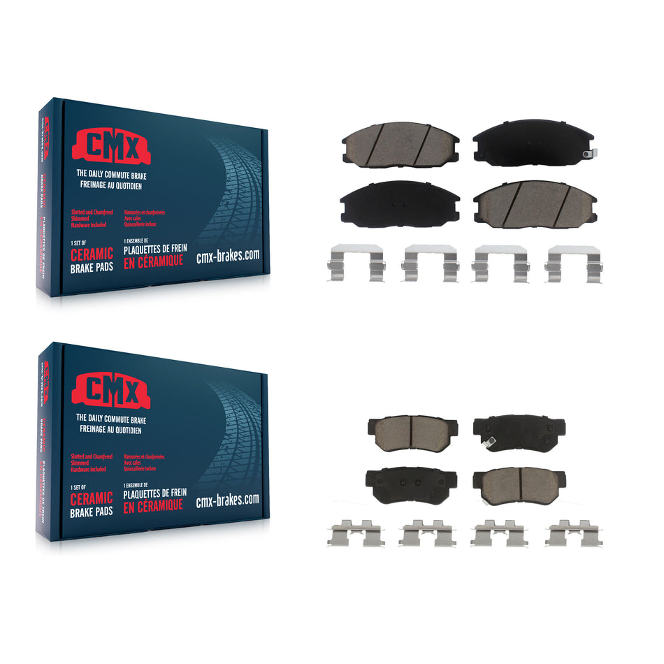 Front Rear Ceramic Brake Pads Kit For Hyundai Santa Fe XG350 Kia Amanti XG300 KCX-100146