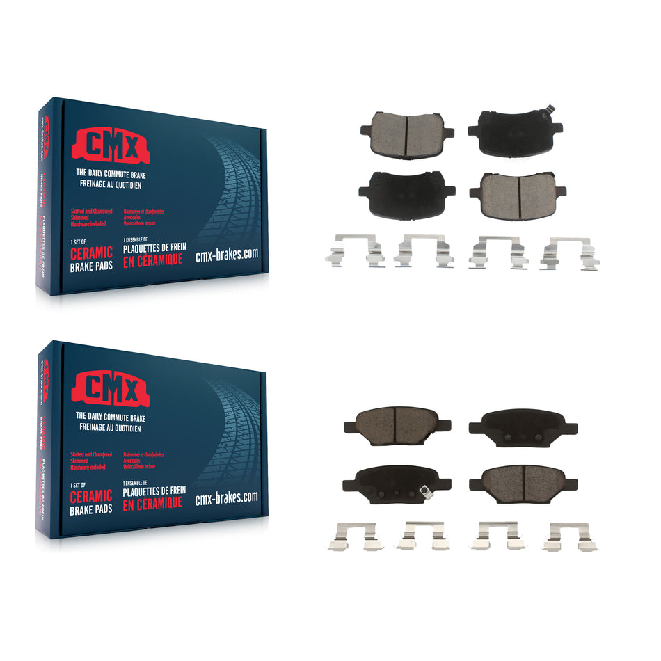 Front Rear Ceramic Brake Pads Kit For Chevrolet Cobalt Malibu Saturn Ion HHR Pontiac G6 Pursuit KCX-100147