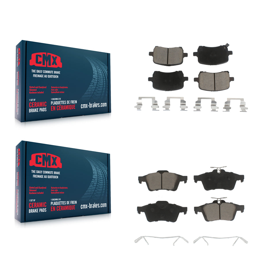 Front Rear Ceramic Brake Pads Kit For Pontiac Solstice Saturn Sky KCX-100150