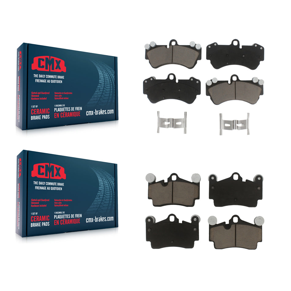 Front Rear Ceramic Brake Pads Kit For Porsche Cayenne Volkswagen Touareg With 330mm Diameter Rotor KCX-100153