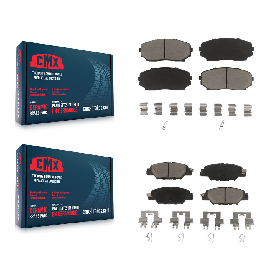 Front Rear Ceramic Brake Pads Kit For 2019-2022 Mazda CX-5 Turbocharged KCX-100193
