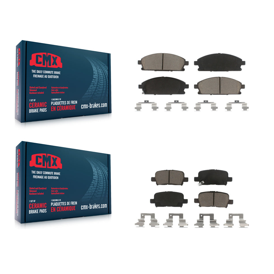 Front Rear Ceramic Brake Pads Kit For 2003-2006 Acura MDX KCX-100198