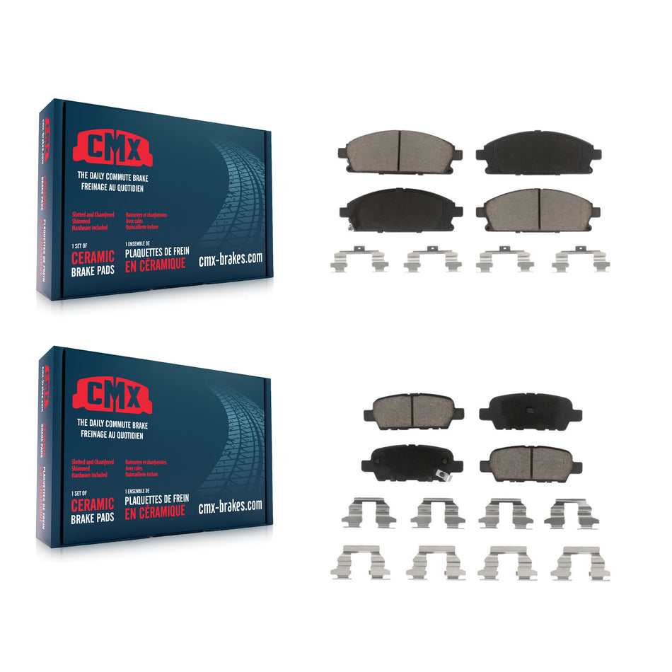 Front Rear Ceramic Brake Pads Kit For Nissan Quest X-Trail KCX-100199