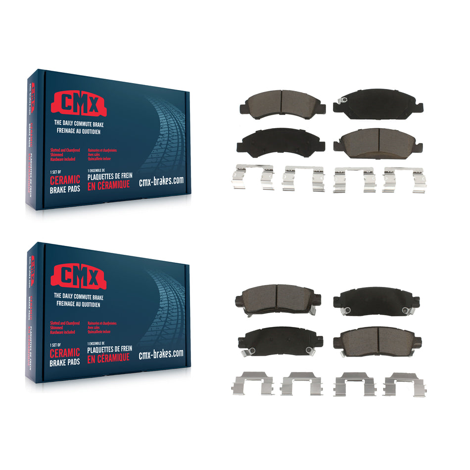 Front Rear Ceramic Brake Pads Kit For Cadillac XTS KCX-100217