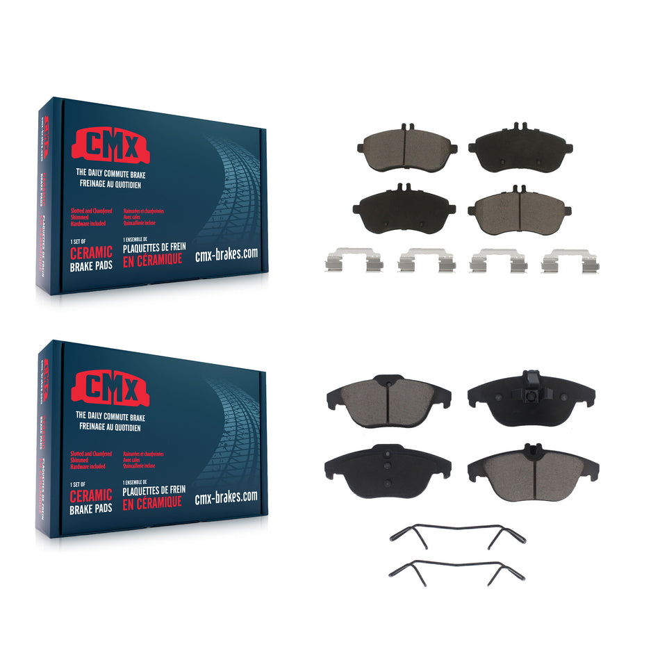 Front Rear Ceramic Brake Pads Kit For Mercedes-Benz C300 C250 C230 KCX-100262