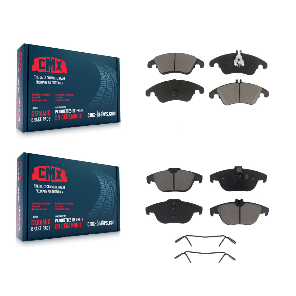 Front Rear Ceramic Brake Pads Kit For Mercedes-Benz E350 C300 C250 C350 E550 E400 KCX-100265