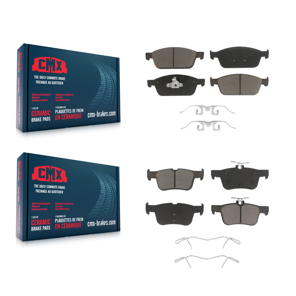 Front Rear Ceramic Brake Pads Kit For Lincoln MKC KCX-100272