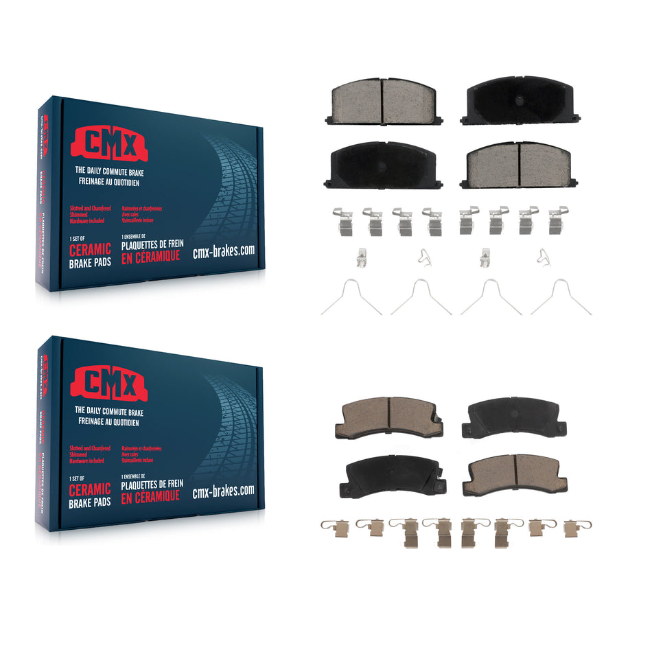 Front Rear Ceramic Brake Pads Kit For Toyota Corolla Celica Geo Prizm Chevrolet Nova KCX-100280