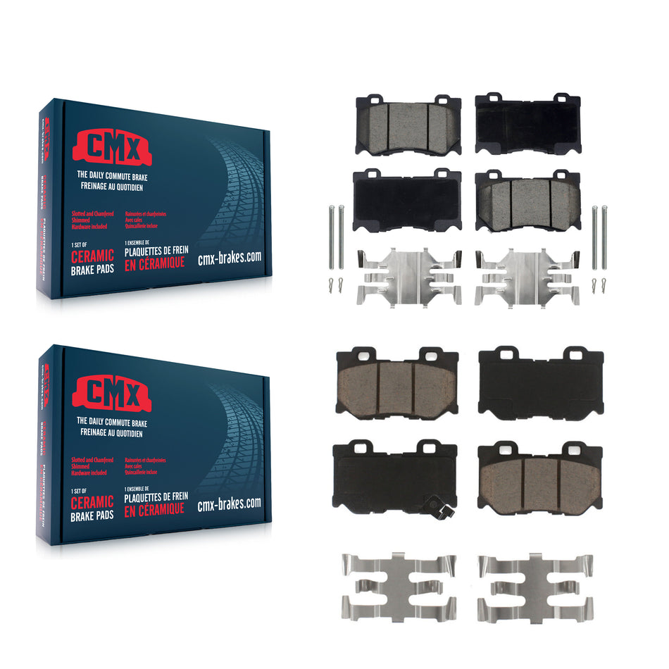 Front Rear Ceramic Brake Pads Kit For INFINITI G37 Q50 Q60 M37 Nissan 370Z Q70 Q70L QX70 M56 FX50 Z KCX-100282