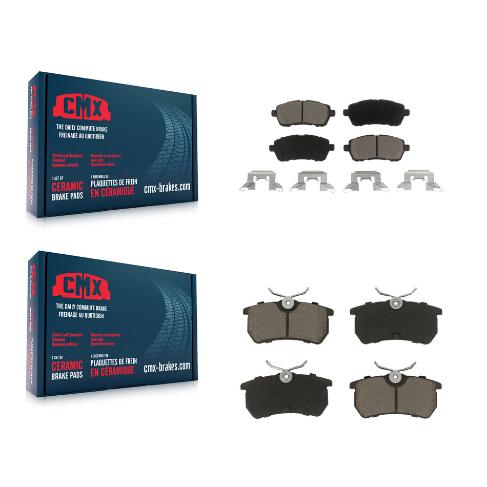 Front Rear Ceramic Brake Pads Kit For Ford Fiesta KCX-100290