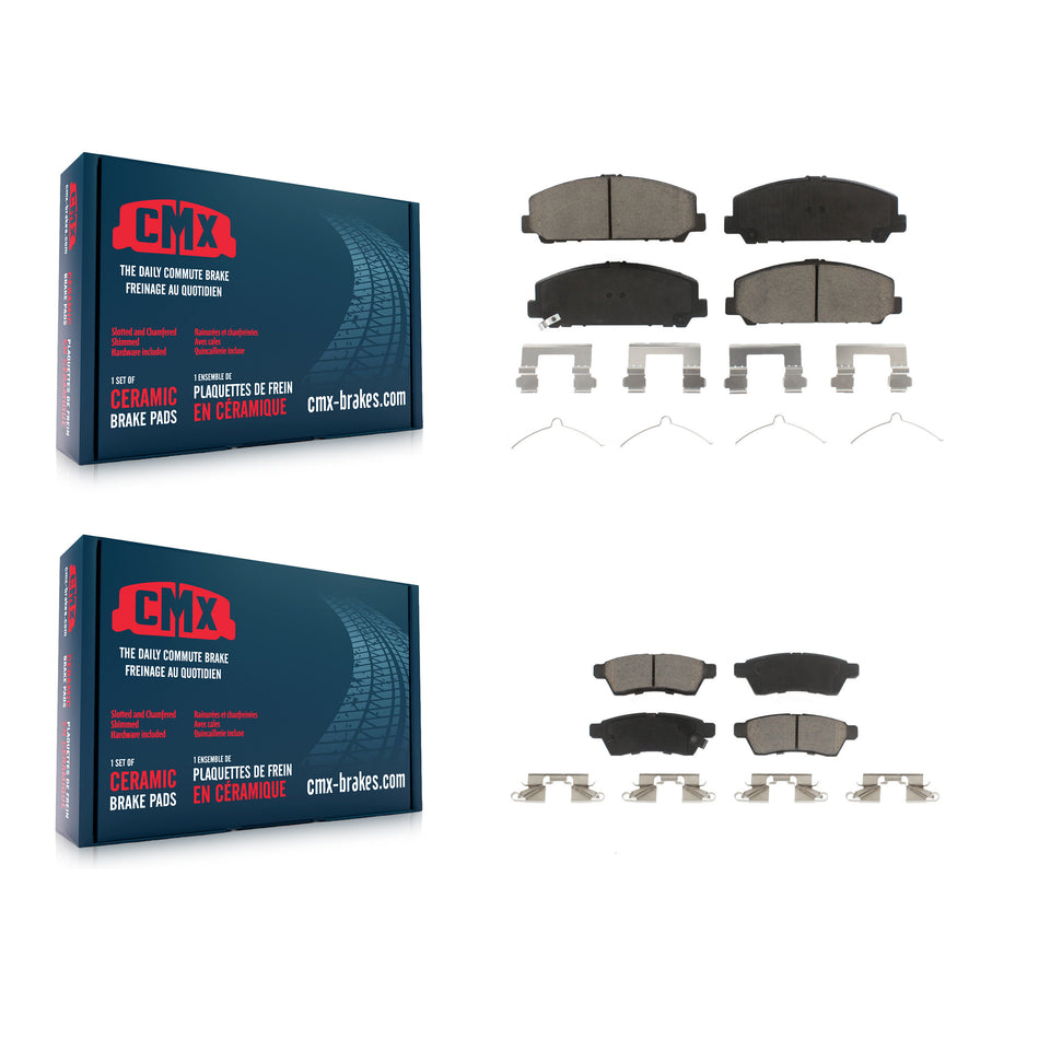 Front Rear Ceramic Brake Pads Kit For Suzuki Equator KCX-100309