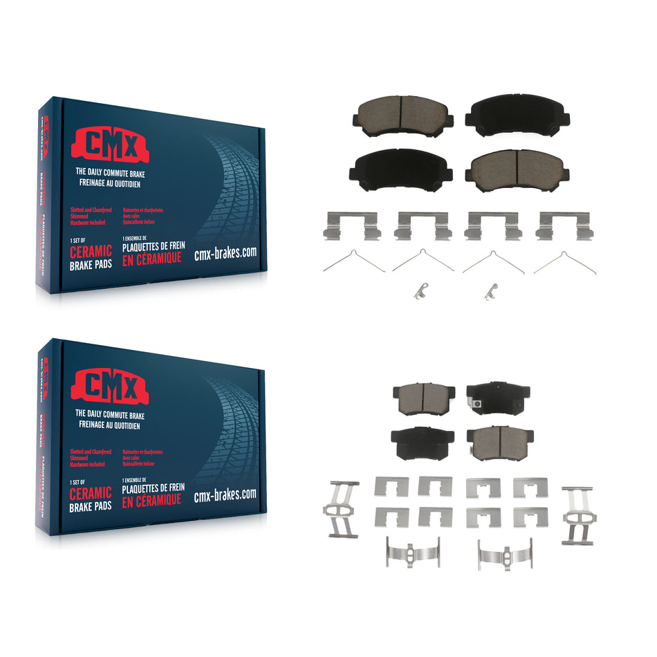 Front Rear Ceramic Brake Pads Kit For 2010-2013 Suzuki Kizashi KCX-100320