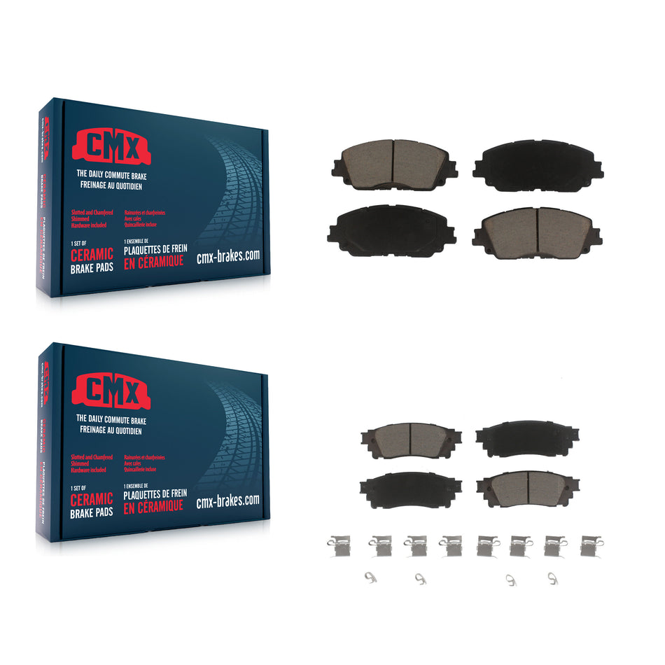 Front Rear Ceramic Brake Pads Kit For Toyota Camry RAV4 Lexus C-HR ES350 Avalon ES300h UX250h UX200 ES250 Venza KCX-100327