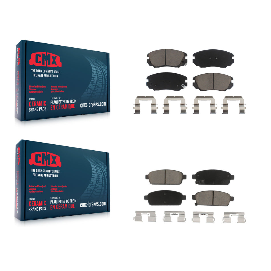 Front Rear Ceramic Brake Pads Kit For Buick Cascada Cadillac ELR KCX-100330