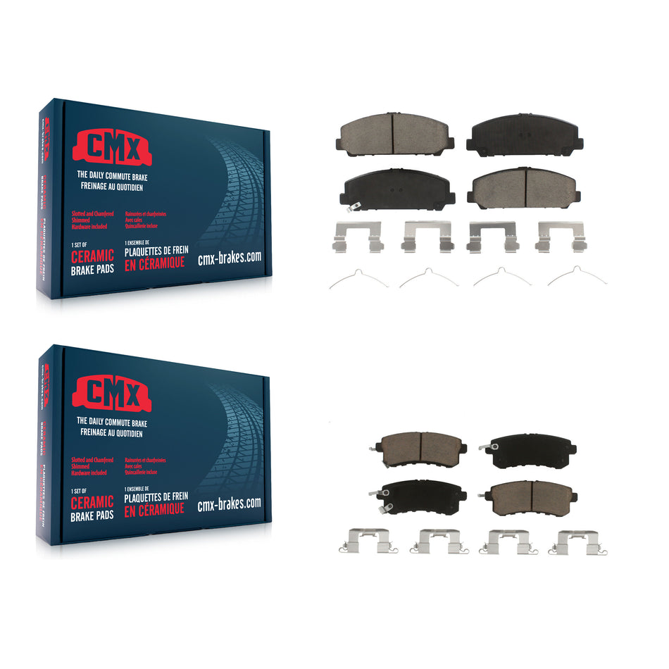 Front Rear Ceramic Brake Pads Kit For INFINITI Nissan Armada QX80 QX56 KCX-100348