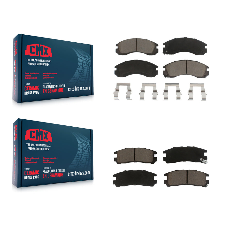 Front Rear Ceramic Brake Pads Kit For Mitsubishi Eclipse 3000GT Galant Dodge Stealth Eagle Talon Diamante KCX-100374