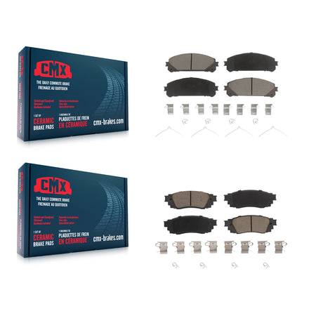 Front Rear Ceramic Brake Pads Kit For Lexus RX350 RX450h RX350L RX450hL KCX-100386