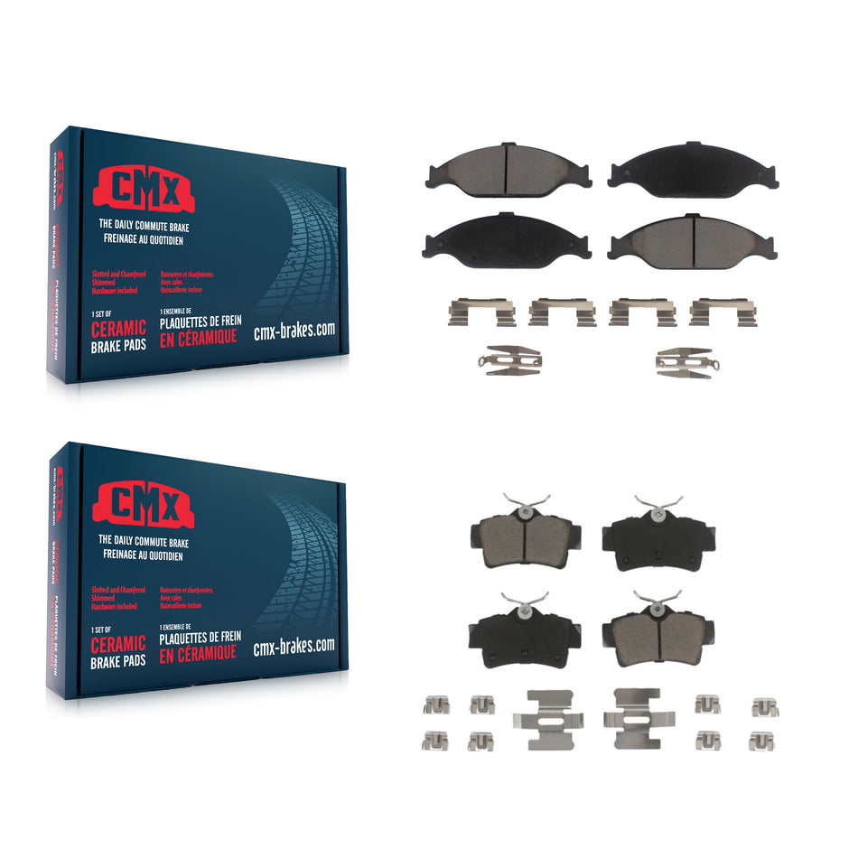 Front Rear Ceramic Brake Pads Kit For Ford Mustang KCX-100387