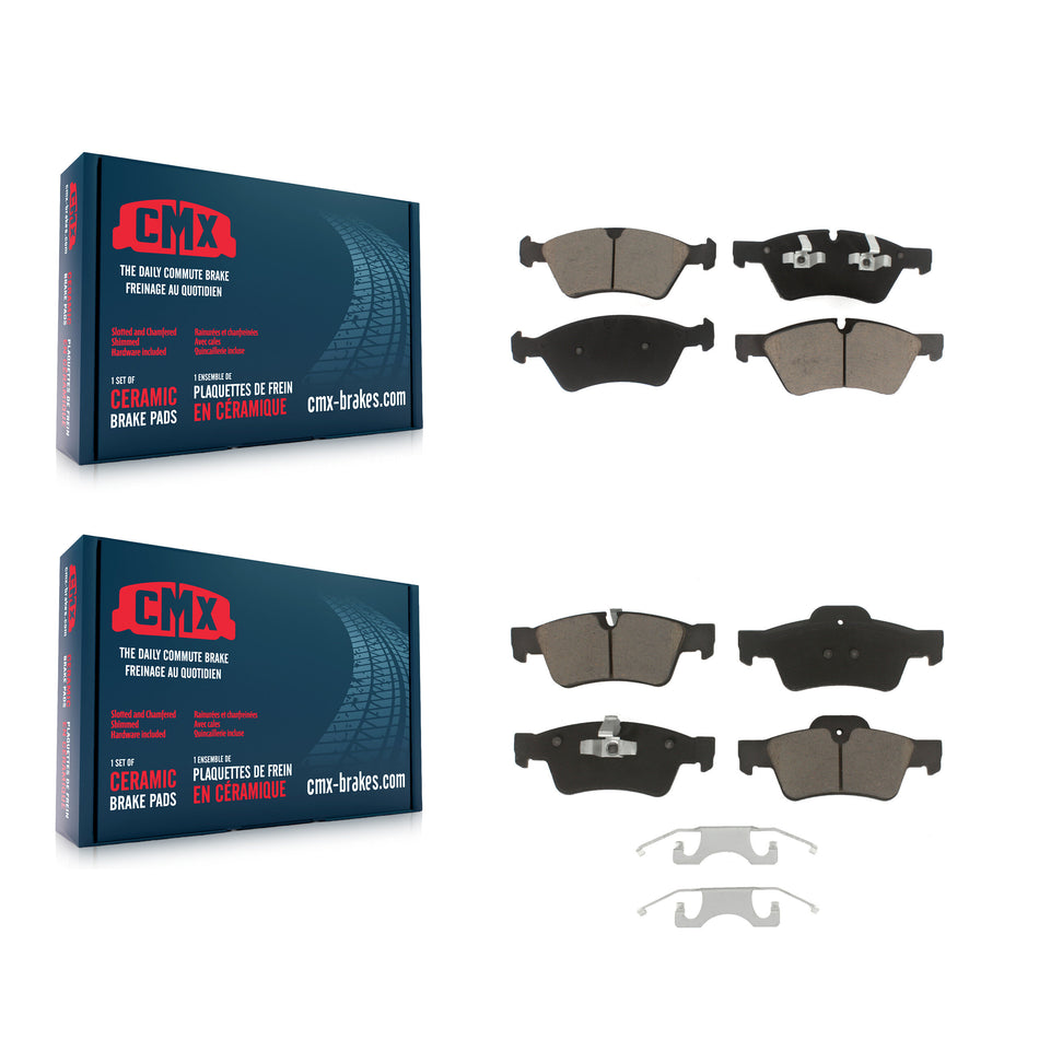 Front Rear Ceramic Brake Pads Kit For Mercedes-Benz ML350 GL450 R350 GL550 ML500 ML320 GL350 ML550 GL320 R500 R320 G55 AMG ML450 KCX-100417