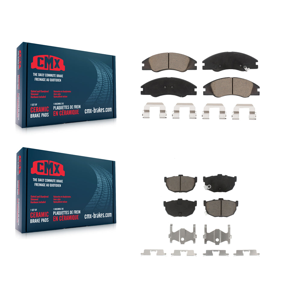 Front Rear Ceramic Brake Pads Kit For Kia Spectra Spectra5 KCX-100445
