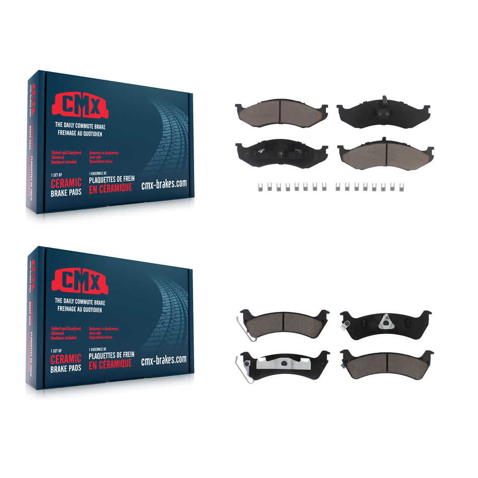 Front Rear Ceramic Brake Pads Kit For Jeep Grand Cherokee KCX-100512