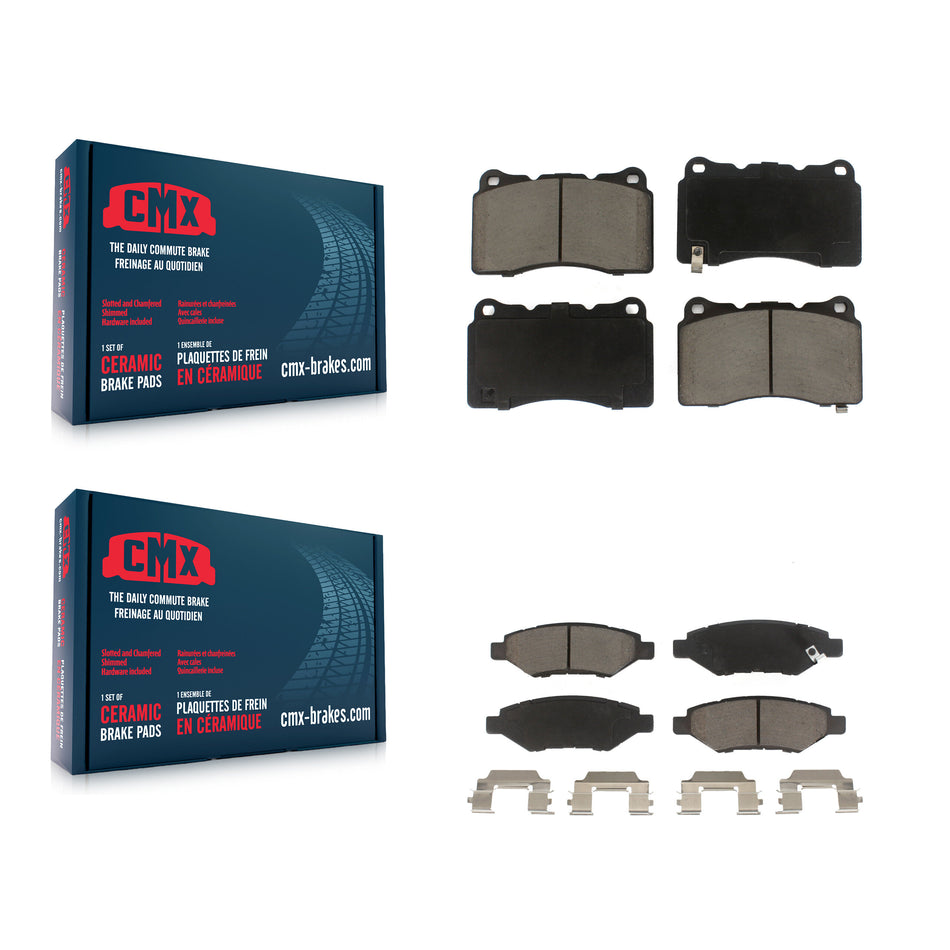 Front Rear Ceramic Brake Pads Kit For Cadillac CTS With Brembo Calipers KCX-100533