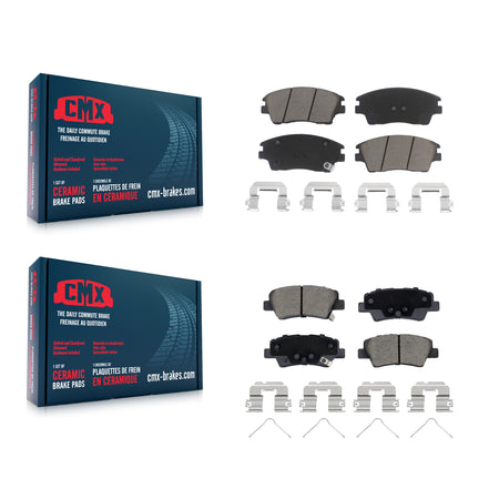 Front Rear Ceramic Brake Pads Kit For Kia Sportage Hyundai Tucson KCX-100540