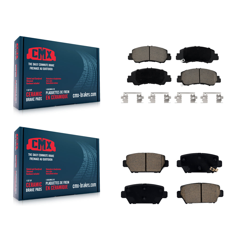 Front Rear Ceramic Brake Pads Kit For Mitsubishi Eclipse Cross With Manual Parking KCX-100542