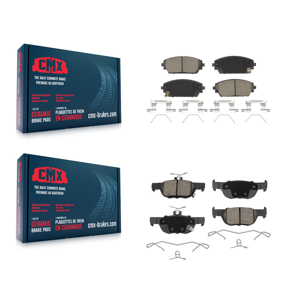 Front Rear Ceramic Brake Pads Kit For Mazda 3 Sport KCX-100545