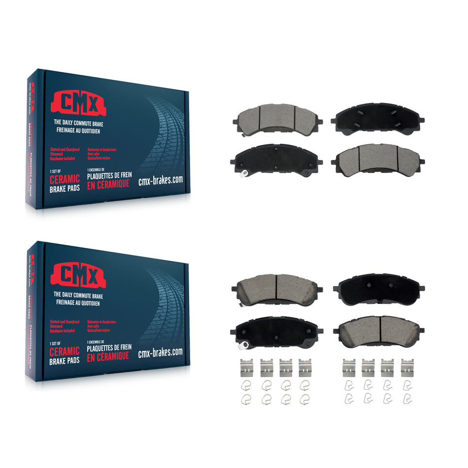Front Rear Ceramic Brake Pads Kit For 2019-2023 Ford Ranger KCX-100547