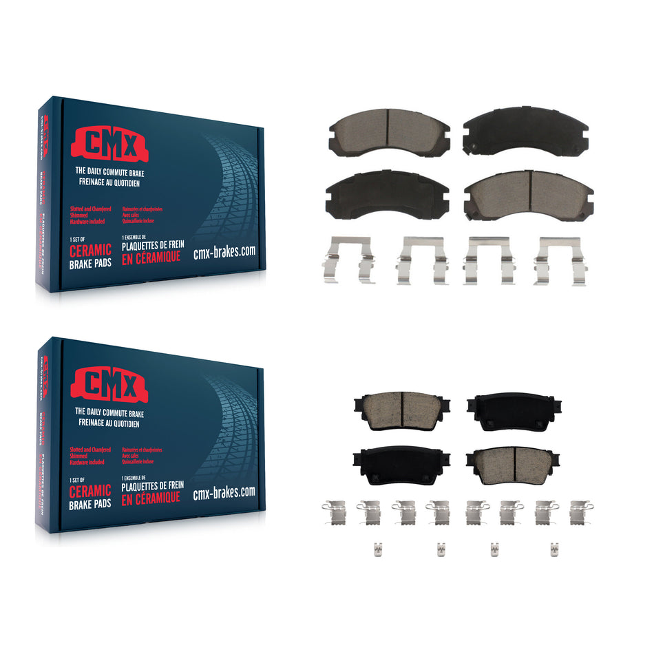 Front Rear Ceramic Brake Pads Kit For Mitsubishi Outlander PHEV KCX-100553