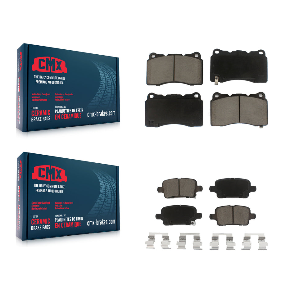 Front Rear Ceramic Brake Pads Kit For Buick Regal Sportback TourX KCX-100570