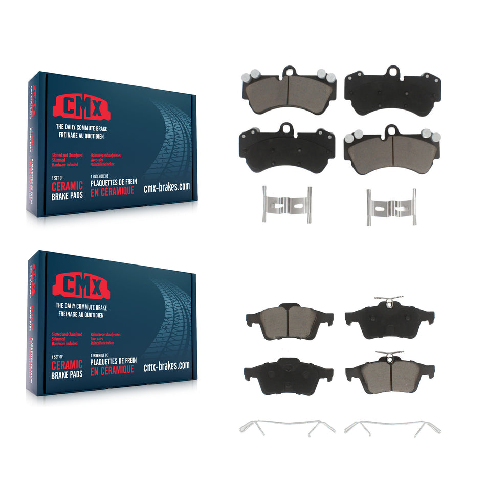 Front Rear Ceramic Brake Pads Kit For 2017 Mercedes-Benz G550 4x4 KCX-100574