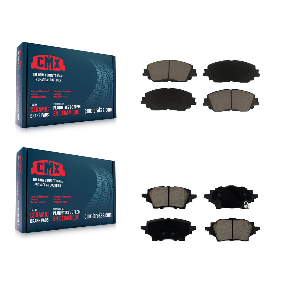 Front Rear Ceramic Brake Pads Kit For Toyota C-HR KCX-100577