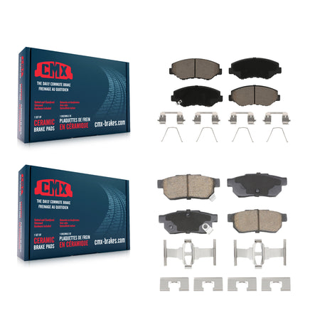 Front Rear Ceramic Brake Pads Kit For 2013-2014 Honda Fit Vehicles Manufactured In Mexico KCX-100608