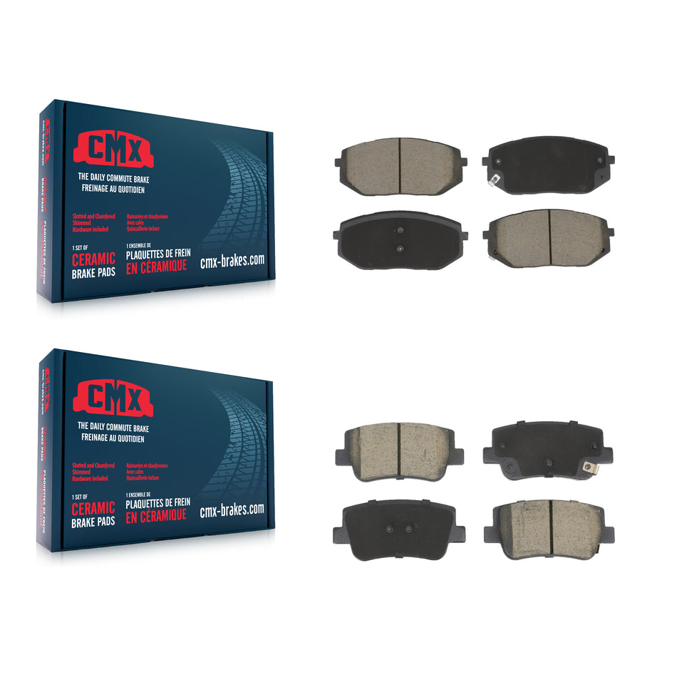Front Rear Ceramic Brake Pads Kit For Hyundai Sonata Kia K5 KCX-100615