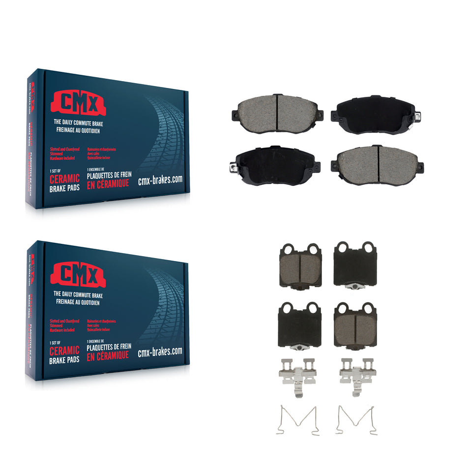 Front Rear Ceramic Brake Pads Kit For Lexus SC430 IS300 GS300 GS400 GS430 KCX-100624