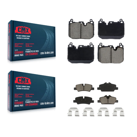 Front Rear Ceramic Brake Pads Kit For Mini Cooper With 5 Lug Wheels 4 Piston Caliper KCX-100630