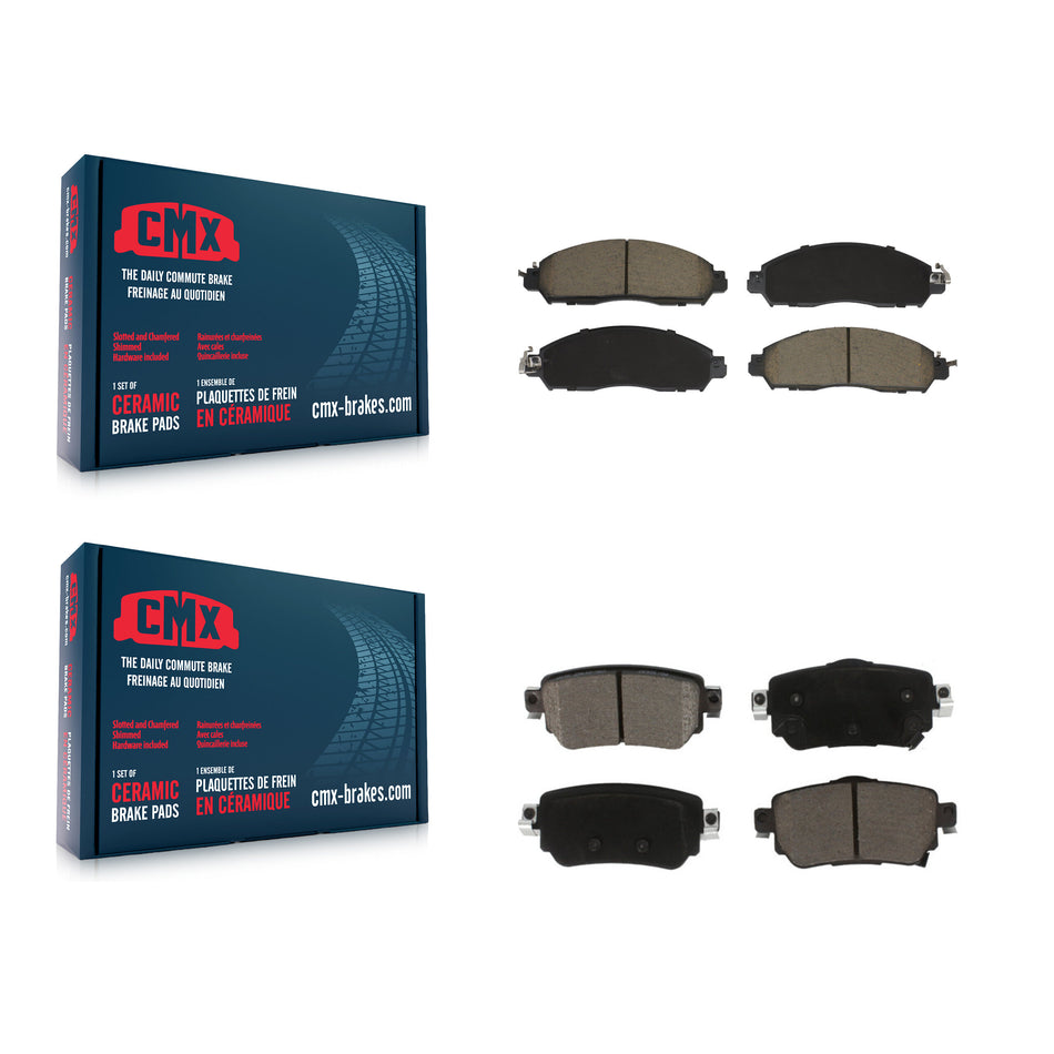 Front Rear Ceramic Brake Pads Kit For Nissan LEAF With Electric Parking KCX-100637