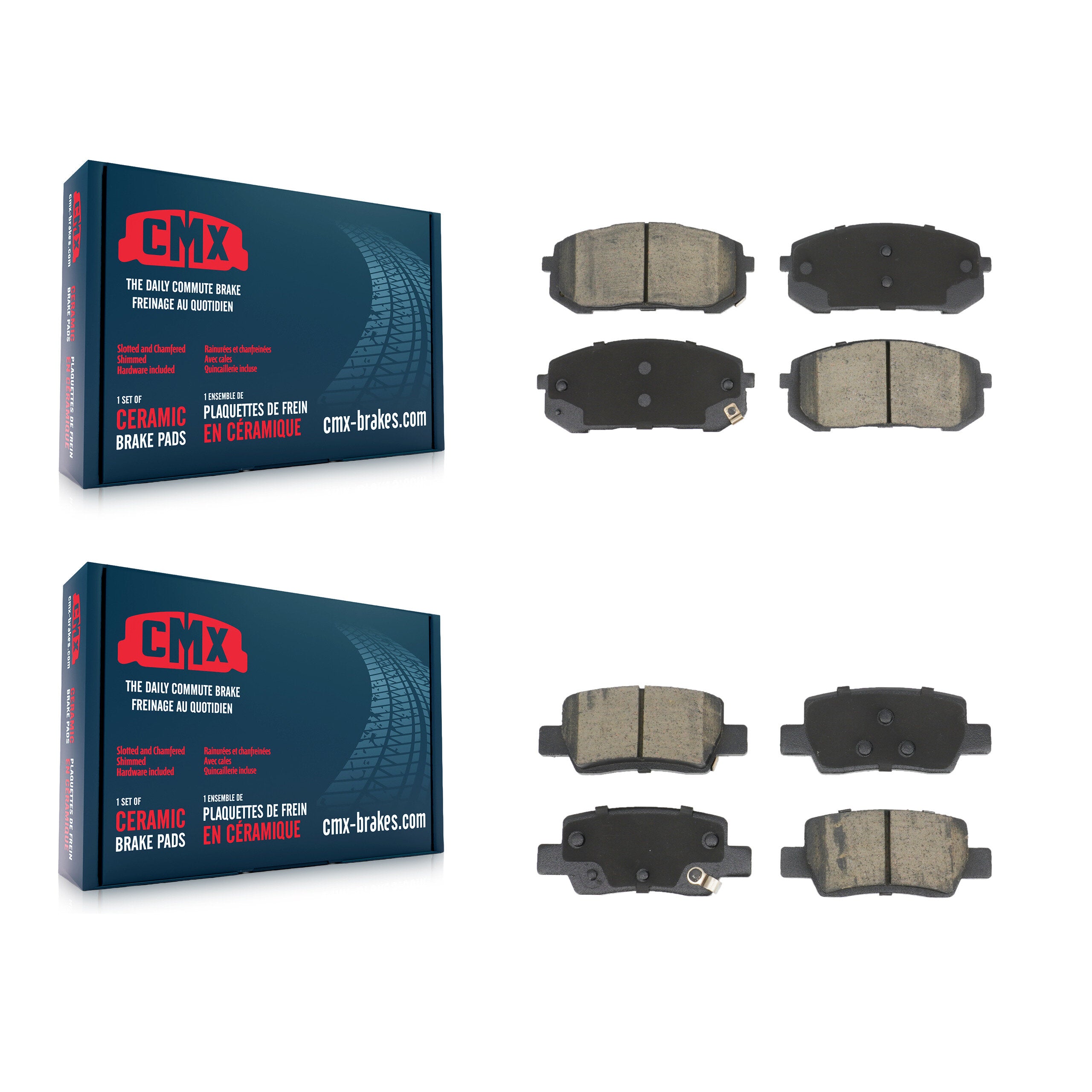 Front Rear Ceramic Brake Pads Kit For Hyundai Elantra With Electric Parking KCX-100656
