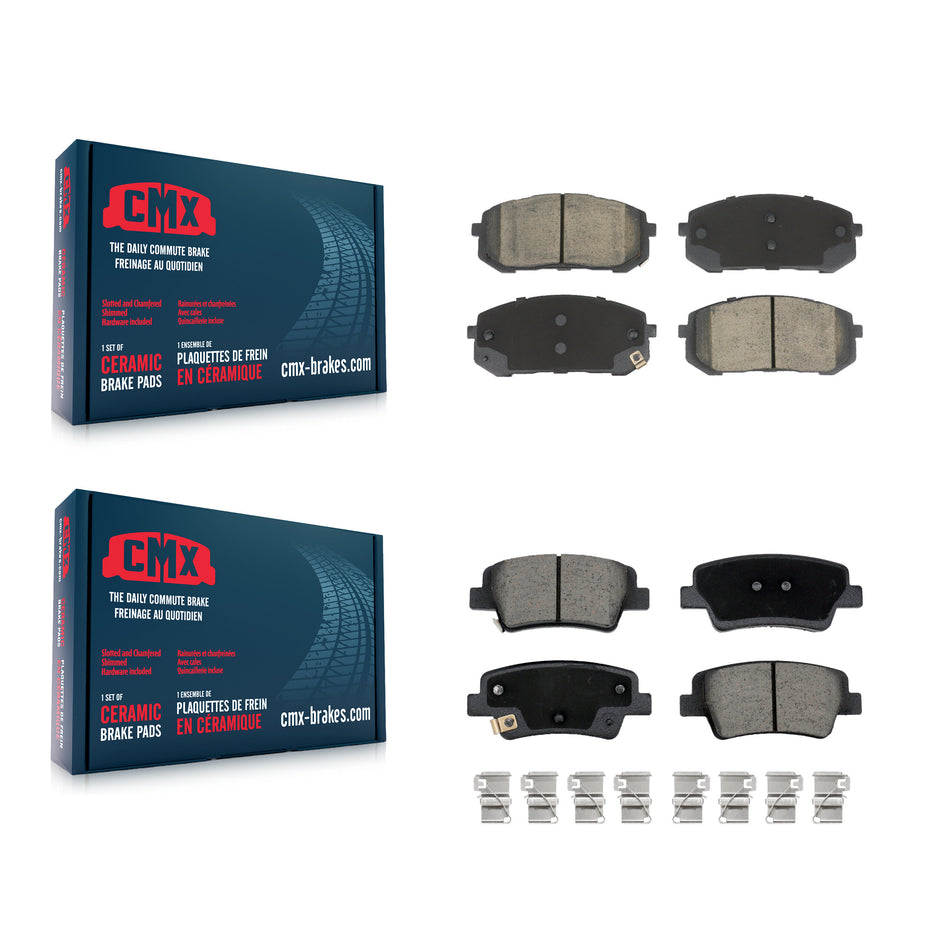 Front Rear Ceramic Brake Pads Kit For Hyundai Elantra With Manual Parking KCX-100657