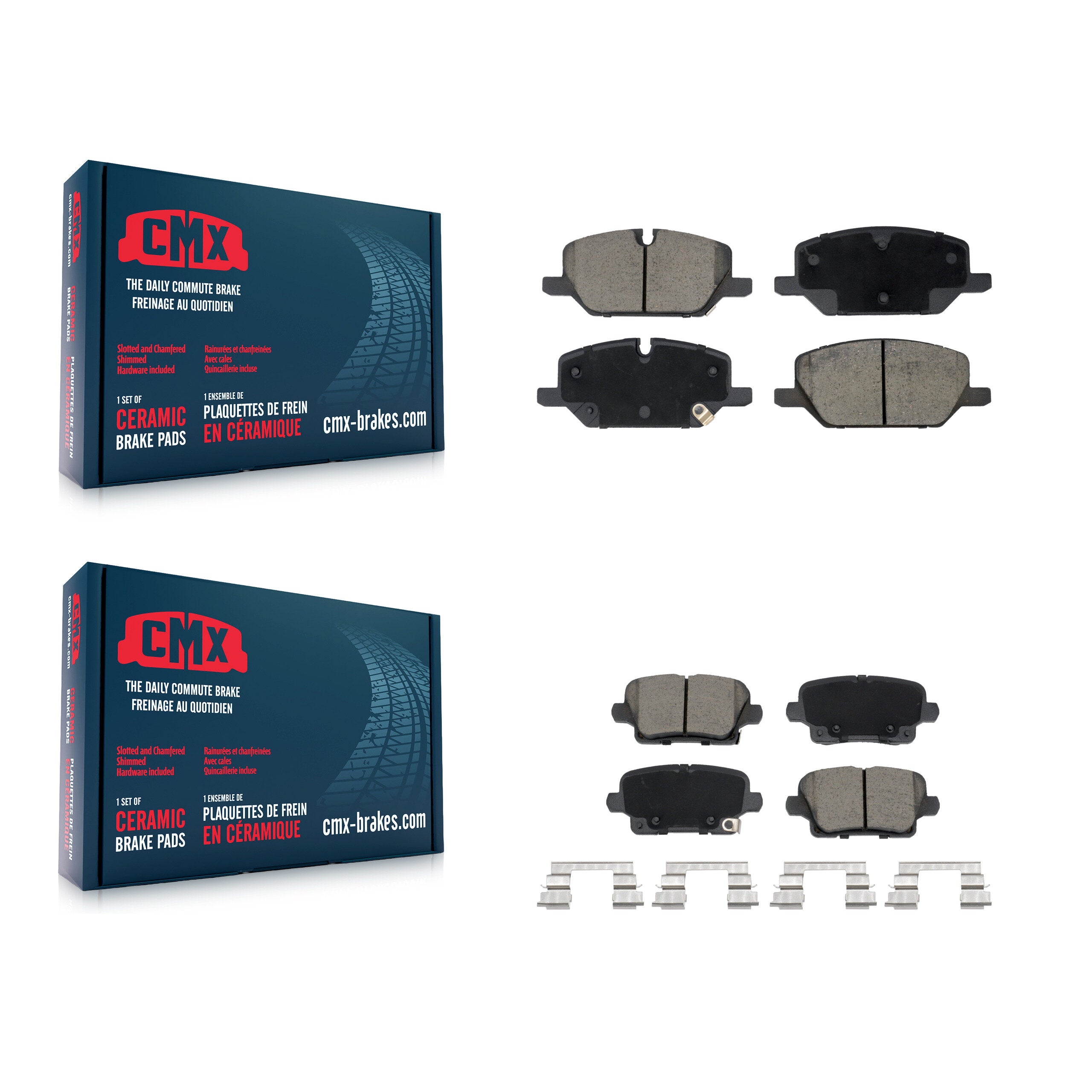 Front Rear Ceramic Brake Pads Kit For Buick Envision Cadillac XT4 KCX-100683